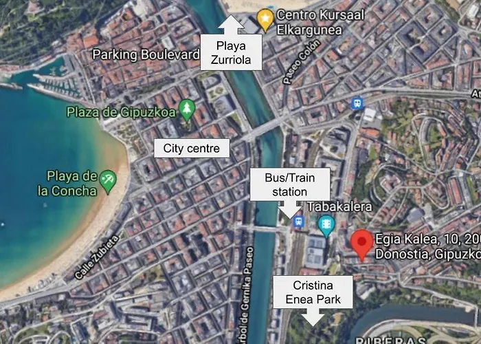 Centrico, Junto A Estacion De Bus/tren, Y Playas 아파트